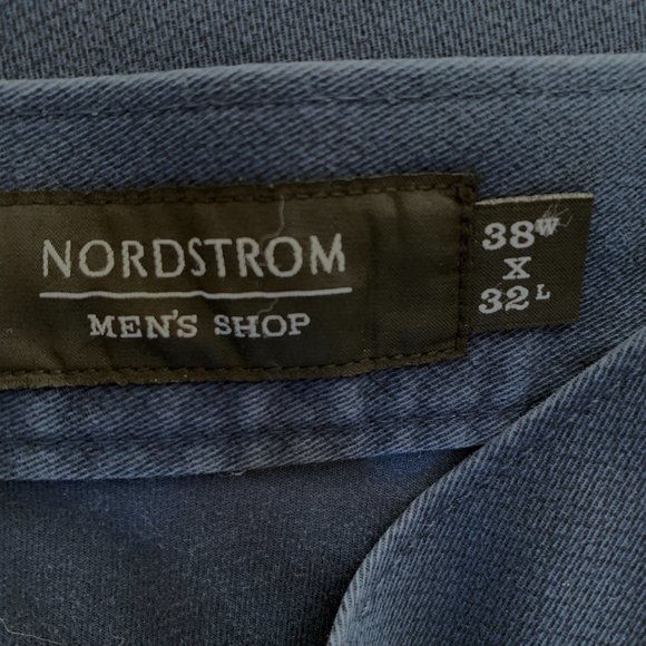 NORDSTROM BLUE 5 POCKET CLASSIC JEAN 38X32 Slim Fit Straight Leg - Picture 10 of 14